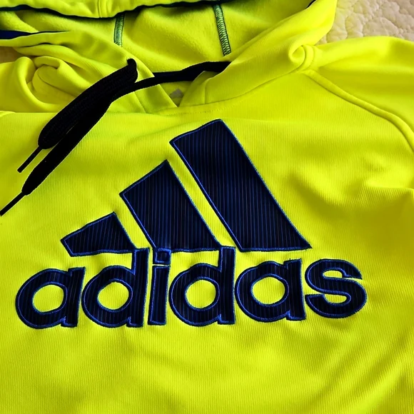 2X💛HP💛Vintage Adidas Men's Pullover Hoodie Medium - Picture 4 of 12